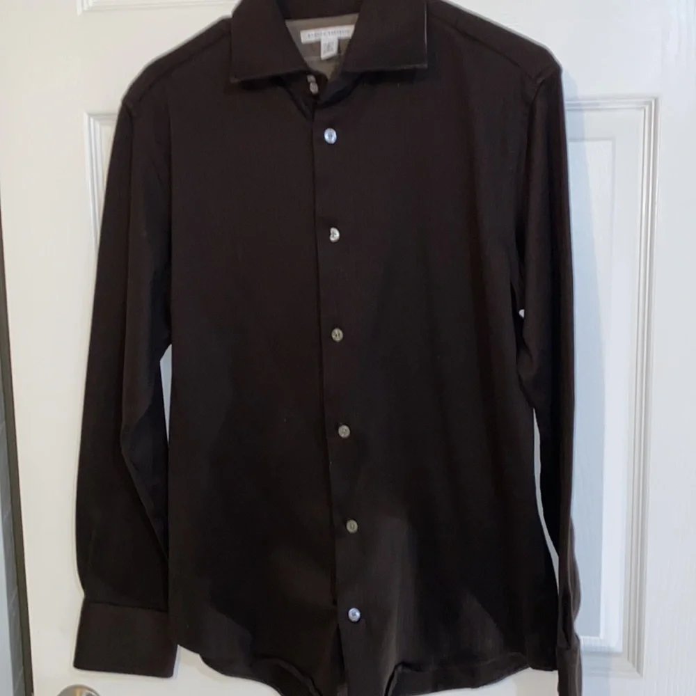 Banana Republic Men’s Long Sleeve Shirt Brown Size 15-15 1/2 Button Up